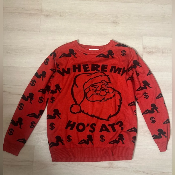 FUN.COM Men’s Large Pullover Crew Neck Adult Humor Christmas Ugly Sweater - Picture 5 of 8